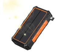 Iouyjiu Solar Powerbank, mano Crank Battery Backup, LED Flashlight with SOS Alarm and Brass, Waterproof Emergencies Charger for Outdoor Camping, Hiking, Travel Use Women Men 6.54x3.35x1.38in