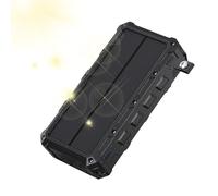 Iouyjiu Solar Powerbank, mano Crank Battery Backup, LED Flashlight with SOS Alarm and Brass, Waterproof Emergencies Charger for Outdoor Camping, Hiking, Travel Use Women Men 6.54x3.35x1.38in