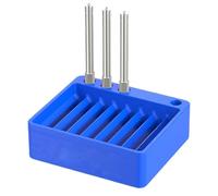 Iouyjiu Spoke Storage Box, Partitioned Bicycles Spoke Organizer, Durabless Quick Sorting Case, Portable Wheel Building Storage for Spokes, Nipples, Caps, 8.05x7.05x2.5cm Azul