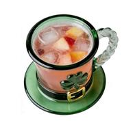 Iouyjiu St Patricks Day Ceramic Mug - 11oz blessed Shamrock Coffee Cup | Fun Leprechaun Hat Illustration with Durabled Handle, Festive Beverageware for Family Gatherings College Study Bar