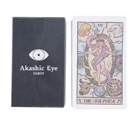 Iouyjiu Tarot Cards, Fate Adivination Deck, 79 Card Mysterious Art Eye Design, Insightful Spiritual Exploration Set for Partity, Holiday Gathering, Outdoor Travel Travel