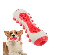 Iouyjiu Teeth Cleaning Toy for Puppies, Toothbrush Dog Chew Toys, Safe Chewing Toy for Dogs, Puppy Dentals Health Accessory 5.71x1.02 for Indoors and Outdoors (Red, Yellow)