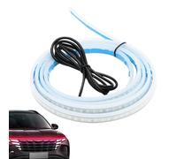 Iouyjiu Tira De Luces LED para Capó, Tiras LED Exteriores, Accesorios Automotrices Brillantes Decoración Exterior Barra Vehículo Bajo Capó Maletero Puerta Día Exterior