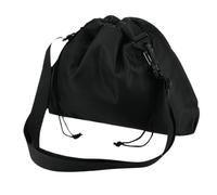 Iouyjiu Travel Pillow Storage Bag, Neck Pillow Pouch, Impermeable Travel Pouch, Ajustable Strap Design, Convenient Drawstring Closure, (1 x Black), Luggage Plane Journeys, 200 g 39 cm, Color Negro