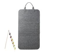 Iouyjiu Wall Storage Bag for Cat Toys, Felt Hanging Organizer for Cat Wand and Feather, Used as a Storages Bag Indoor Pet Accessories Holder, 35.43x15.75 Inches