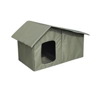 Iouyjiu Weatherproof Warm Cat Bed, Waterproof Dog House, Removable Roof Cat Shelter, Insulated Kitten Cave, Feral Cat Shelter, Cozy Outdoor Cat Bed, Comfortable Puppy Shelter for Feral Cat Puppy