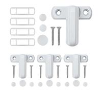 Iouyjiu Window Lock, Sliding Door Lock, Child Safety Latch, Heavy Duty Aluminum Alloy Construction Anti Burglary Design for Home Apartment Rv Casement Security, 4 Pieces