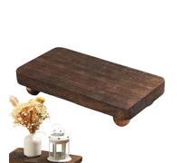 Iouyjiu Wooden Display Shelf, Stackable Storage Holder, Home Organizer Rack, Decorative Shelf Stand with Elegant Wood Design for Small Spaces, Apartments, or Offices, 1 Piece