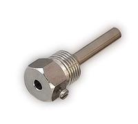 iOVEO 420TH00005 - G1/2 pulgada / 50 mm - Vaina protectora / tubo de inmersión (acero inoxidable, V4A, G 1/2", longitud de montaje 50 mm, para sonda de temperatura de 6 mm, calefacción hasta 600 °C)