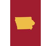 IOWA CARDINAL AND GOLD - Premium Lined Journal | 6" x 9" | Soft Cover | 120+ Pages: A High-Quality Writing Notebook - Ideal for School, Work, or Thoughtful Gifts