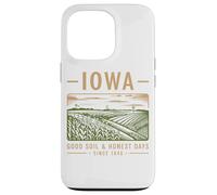 Iowa Good Soil Días honestos desde 1846 Carcasa para iPhone 13 Pro