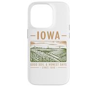 Iowa Good Soil Días honestos desde 1846 Carcasa para iPhone 14 Pro