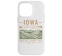 Iowa Good Soil Días honestos desde 1846 Carcasa para iPhone 14 Pro Max