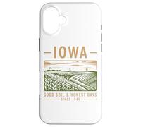 Iowa Good Soil Días honestos desde 1846 Carcasa para iPhone 16 Plus