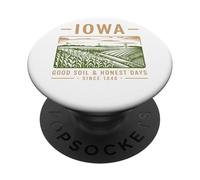 Iowa Good Soil Días honestos desde 1846 PopSockets PopGrip Adhesivo