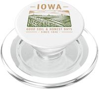 Iowa Good Soil Días honestos desde 1846 PopSockets PopGrip para MagSafe
