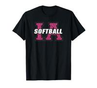 Iowa Softball Vintage Rosa Animal Style IA State Art Camiseta