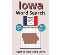 Iowa Word Search Puzzle Book: Search with Easy to Read Print about Iowa cities, wildlife, plant life and more| 6x9 inches, 110 pages | 50+ Puzzles ... Gifts for Vacations, Holidays & Free Times