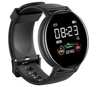 IOWODO R2 Smartwatch Hombre Mujer, Reloj Inteligente Impermeable 5ATM con Notificación de Mensajes Esfera Personalizada Pulsometro Podómetro Sueño,Pulsera Actividad Inteligente para iOS Android