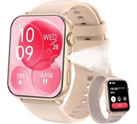 IOWODO Reloj Inteligente Hombre Mujer, 1.91" Smartwatch Mujer con Llamadas Bluetooth,2 Correas,Monitor Cardíaco 24h/SpO2/SueñoBluetooth,100 Modos Deporte para iOS Android