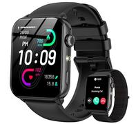 IOWODO Reloj Inteligente Hombre Mujer, Smartwatch Mujer con 2 Correas,1.91" Reloj Deporte con Funciún Llamadas y Whatsapp Mensajes Bluetooth,100 Modos Deporte para iOS Android Teléfono (Negro)
