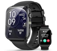 IOWODO Reloj Inteligente Hombre Mujer, Smartwatch Mujer con 2 Correas,1.91" Reloj Deporte con Funciún Llamadas y Whatsapp Mensajes Bluetooth,100 Modos Deporte para iOS Android Teléfono (Negro)