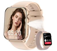 IOWODO Reloj Inteligente Hombre Mujer, Smartwatch Mujer con 2 Correas,1.91" Reloj Deporte con Llamadas Bluetooth, Monitor Cardíaco 24h/SpO2/SueñoBluetooth,100 Modos Deporte para iOS Android