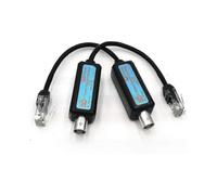 Ip Passive Extender Ethernet Over Coax 1-ch, Ip Network To Coaxial Transmitter Ip Network Converter Fit Cctv Camera Utp Rg59/ Rj45 4-wired 1236 Cable