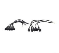IP65 impermeable 23Pin 22AWG Cable LED macho hembra conectores conjunto de 5 pares para iluminación LED y alimentación de cámara (3 pines)