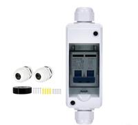 IP65 Solar Circuit Breaker 2P AC400V Interruptor de separación fotovoltaica para sistemas fotovoltaicos y sistemas híbridos eólicos solares, carcasa ABS con desactivación de arco, 6-125 A (50 A)