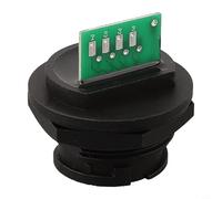 IP67 impermeable E16B-FR6-PWF Conector de red a presión para cableado CAT5E/CAT6A, pines chapados en oro de bronce fosforado, PA66 V-0 Hous ignífugo