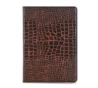 iPad 6. 5. 2018 2017 Hülle für Frauen, iPad Air-2. 1. 9,7 Zoll Hülle, DMaos Krokodil Reflector PU-Leder Folio Smart Cover - Braun