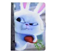 iPad 9.7 2018/2017 Funda, Slim Shell Case Cover Cuero Carcasa con Función de Stand y Auto-Sueño/Estela Función para Apple Nuevo iPad Air 2(6th Gen) iPad Air(5th Gen),Conejo