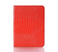iPad Mini 6. Gehäuse, DMaos Krokodil Reflector PU-Leder Folio Gehäuse Smart Cover, Klassische Mode for iPad Mini 6 8,3 Zoll 2021 - Rot