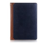 iPad Pro-1.2. (12,9'') 2017 2015 Hülle, DMaos Vintage Buch Kunstleder Smart Cover - Blau