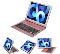 iPad Pro 12.9 funda con teclado 2017 y 2015, lenrich 360 grado giratorio 12.9 inch iPad Pro inalámbrico Bluetooth teclado soporte para iPad Pro 12.9 inch 2017 2 nd Gen para Auto Sleep/Wake Up