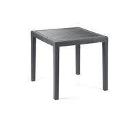 IPAE-PROGARDEN 8330121 - Mesa Resina Ratan Antracita King, 79x79x72
