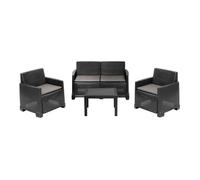 IPAE Progarden Muebles de Jardín Iseo isec04ag (4 Piezas)