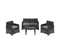 IPAE Progarden Muebles de Jardín Iseo isec04ag (4 Piezas)