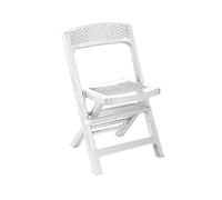 Ipae-Progarden S.P.A. Silla Plegable, Resina, Color Blanco, 77x48x47cm