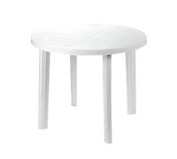 IPAE - SATURNIA Mesa Resina Blanca Diametro 90 cm.