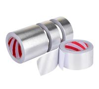 IPAGSEFWE Cinta térmica de aluminio, Alta temperatura ignífuga de la cinta del papel aluminio fibra vidrio for los tamaños múltiples barcos tejados rvs(10mx0.15mmx200mm)