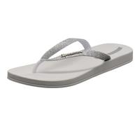 Ipanema Anat Lolita Fem - Flip Flop mit Glitzer - Damen Zehentrenner, Weiß/Silber, 41.5