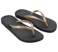Ipanema Anatomica Tan Fem, Chanclas Mujer, Negro y Dorado, 38 EU