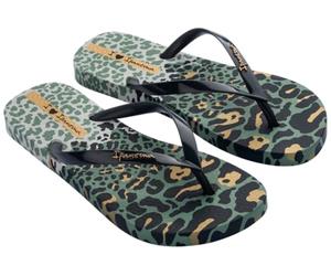 Ipanema Chanclas de mujer Animal Print VI FEM, gris/gris/verde, talla 37 EU, gris y verde., 37 EU