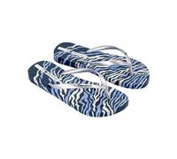 Ipanema Chanclas de mujer con estampado animal III Fem, azul y plateado, 43 EU