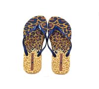 Ipanema - Chanclas de piscina o diario metidas por el dedo, 100% Goma,playeras antideslizantes,animal print para: Mujer color: YELLOW talla:41
