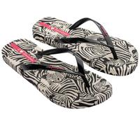 Ipanema Chanclas IP 83617-AY386 para mujer - estampado animal - Beige/Negro/Rosa 39