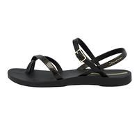 Ipanema Fashion Sand VIII Fem, Sandalia Mujer, Negro, Dorado y Negro, 35/36 EU