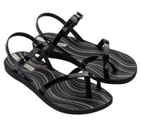 Ipanema Fashion Sand VIII Fem, Sandalias Planas Mujer, Black Grey Beige, 37 EU